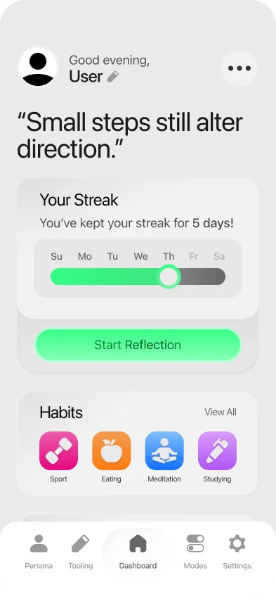 Dashboard screen