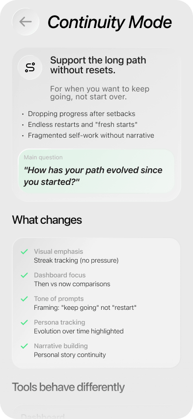 Changed — Personal Growth App for iOS & Android